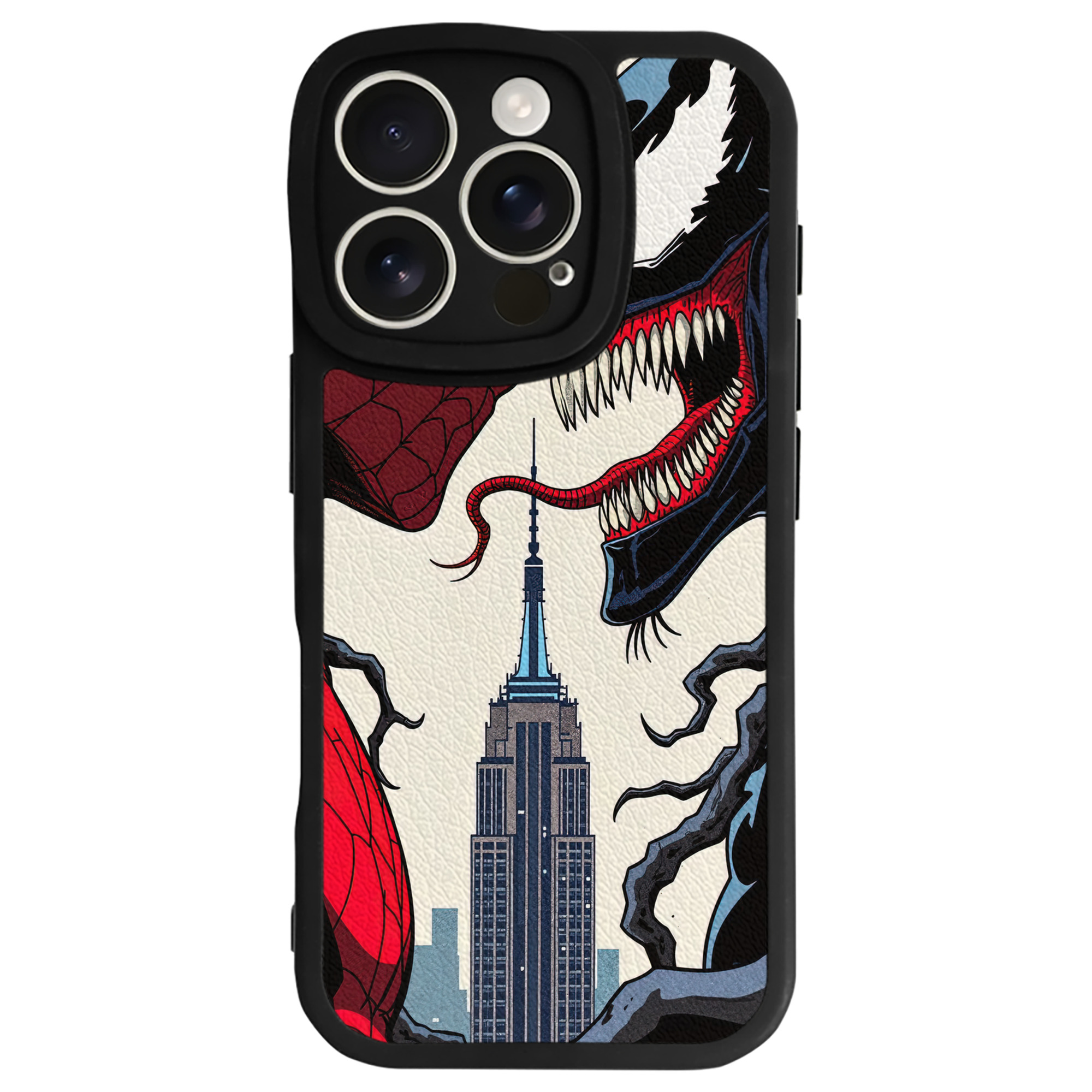 （画像用） Spider Man スパイダーマン 【iPhone 16シリーズ対応】シリコンスマホケース（レザー調） 材質：シリコン